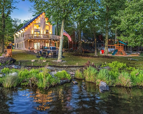 Lakefront | GeoDome, Kayaks, Hot Tub, Fire Pit, EV