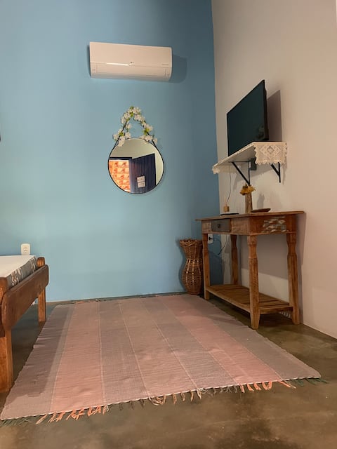 Popular Airbnb listing: Cris Chalets/Blue Chalet in Delfinópolis