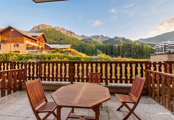 Casa-amélie Terrasse Avec Vue Et Parking - Vars