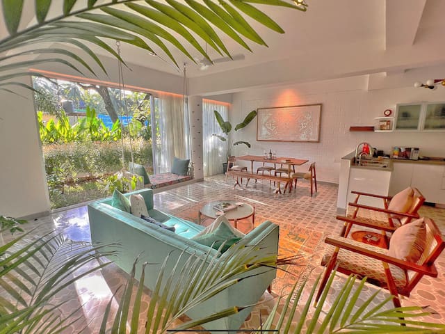 Assagao l 2 BHK Villa Concetta with Bathtub & Pool