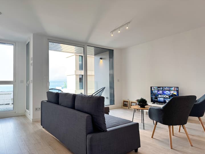 Vistas Al Mar Balcón Parking - Bonito Apt 3hab - 비고