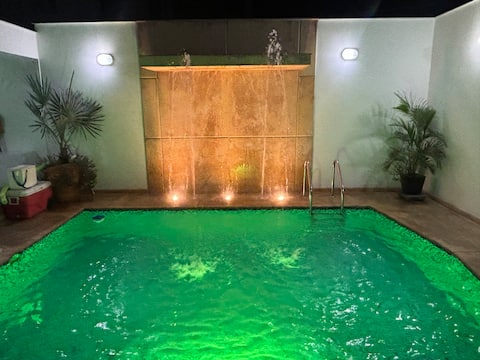 A luxurious, entertaining and cozy clubhouse.