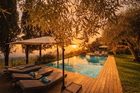 Etna Luxury • Private Hot Tub 98°F • View & Pool