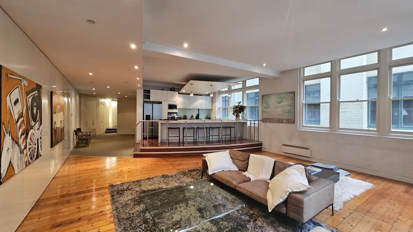 Entire floor, one of a kind New York style loft