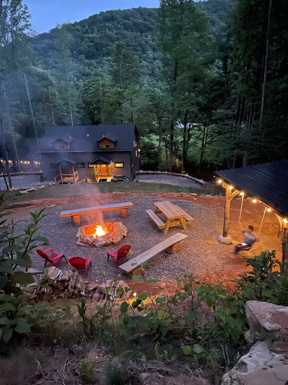 Poplar Cabin, a new mountain cabin near the Blue Ridge Parkway, Waynesville, North Carolina, United States, photo 1 of 10