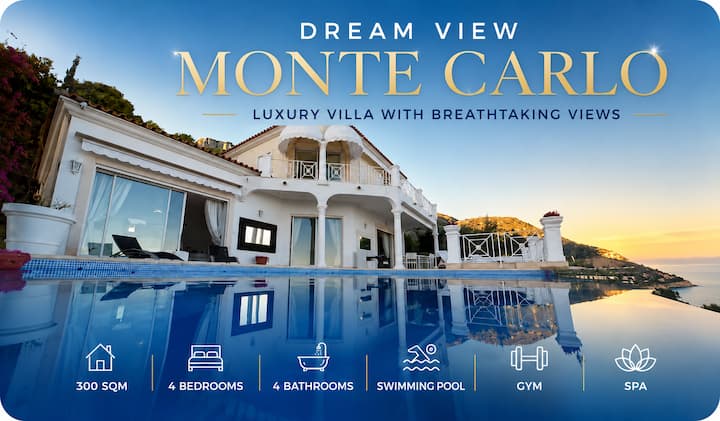 Magnificent Villa With Monaco Background - Menton