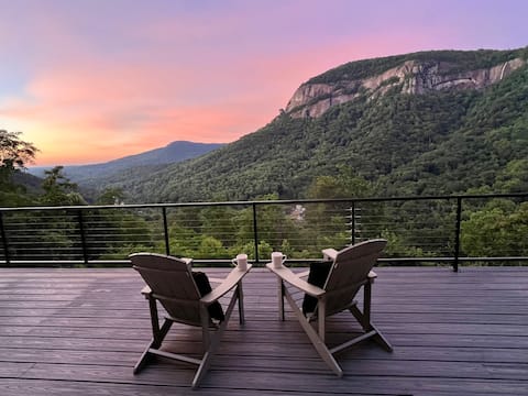 Mountain & Waterfall Views + Hot Tub + Fire Pit