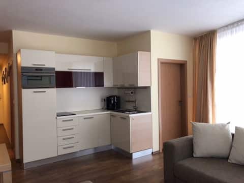 Apartmán priamo na svahu.