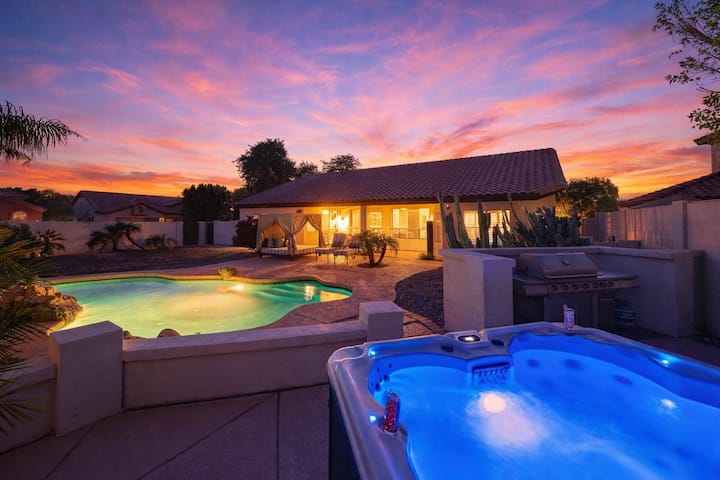 山 Arabian Nights② Arabian Nights - Pool - Spa - BBQ- Games & More! - Houses for Rent