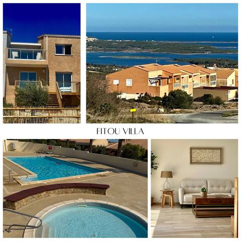 5* Villa, Sea View, Heated Pool, Aircon, WiFi