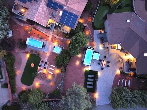 Uptown EPIC! Wow 25Guest 2Homes 10Br 9Ba Pool 2Spa