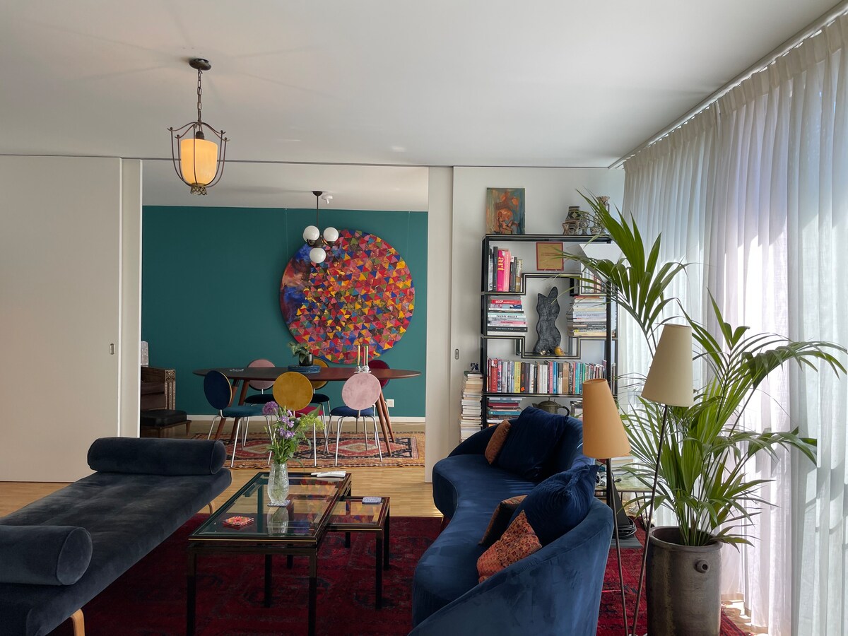 Top performing Airbnb: Gorgeous designer flat, close to station in Petit Saconnex Et Servette