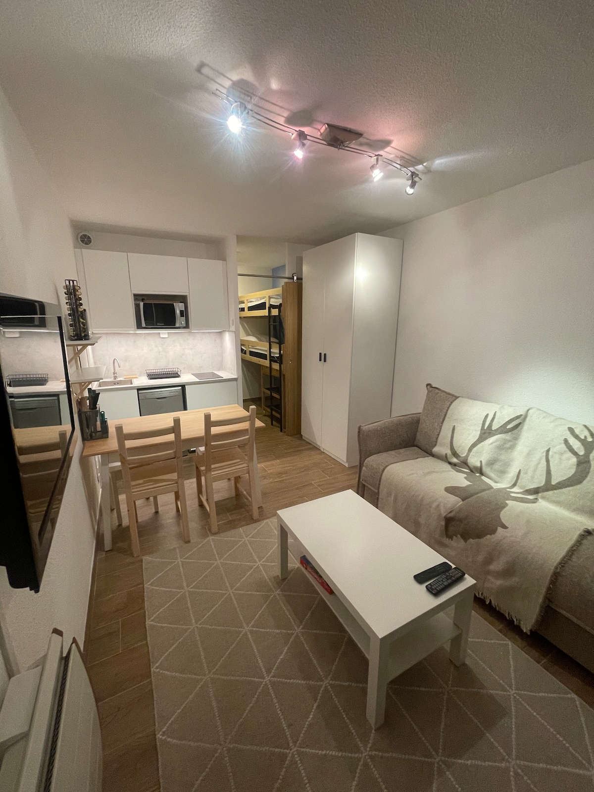 Erfolgreiche Airbnb-Immobilie: La Foux d'Allos – Studio facing the snow front in Allos