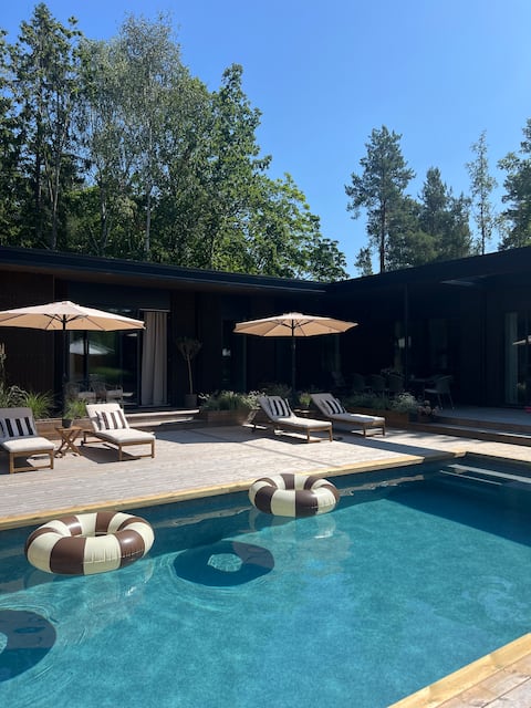 Newly built villa with guest house in the Stockholm Archipelago