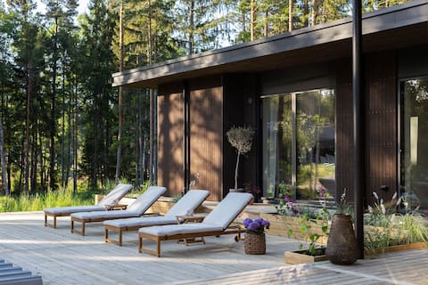 Newly built villa with guest house in the Stockholm Archipelago