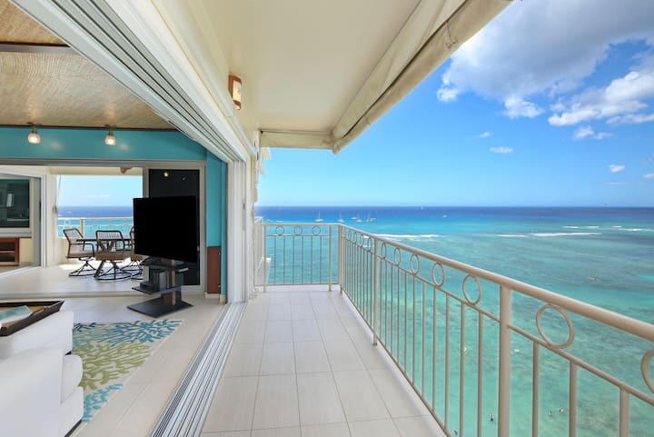 Hawaii Oceanfront Living at Waikiki Shore #1400! - Condominiums