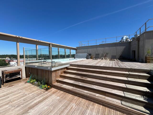 Panoramic Rooftop in Bordeaux,Swimming Spa,Jacuzzi gallery image 3