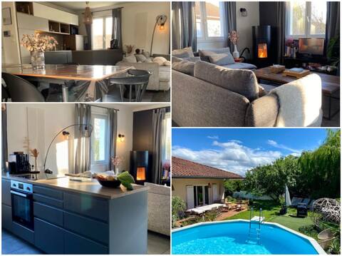 Cozy house with pellet stove - Lyon Ouest