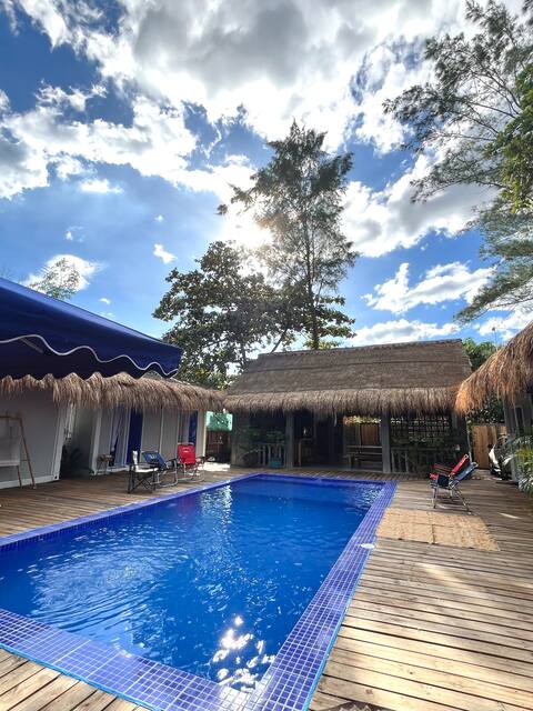 Self-service, Ysla beach cabins with pool Zambales