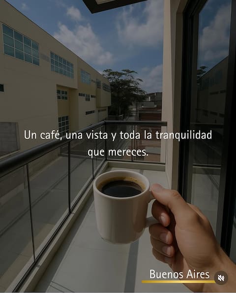 Modern studio apartment and excellent location