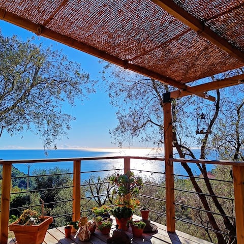 my Cabin in Eze ~ Sea view.