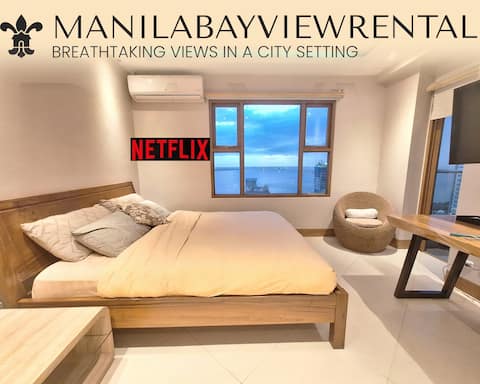 Luxury King 2BR 2BA w/Bayview Balcony Pool Netflix