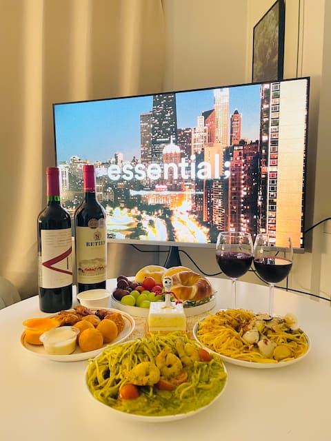 # 1 Cleaning fee x Emotional and tidy house near Seokchon Lake! 5min walk form Lotte Tower # Party room