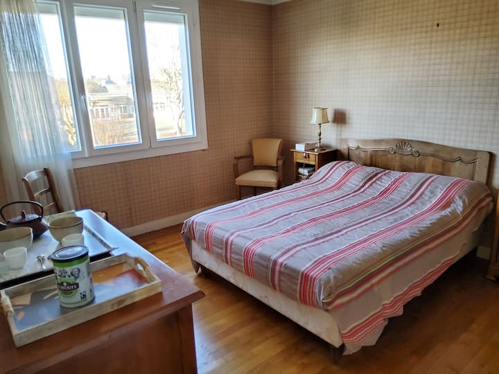 Bedroom with bathroom in SaintMalo Townhouses for Rent in SaintMalo