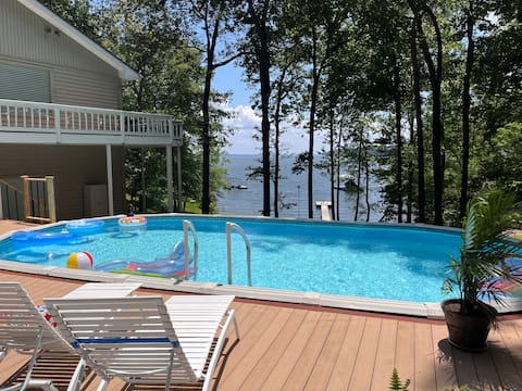 Poolside Relaxation with Lake Views *Private Dock