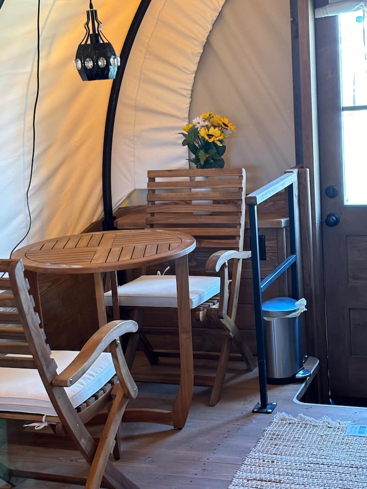 Covered Wagon: Glamping Style 1 Of 4 - Buffalo Bill State Park, Cody