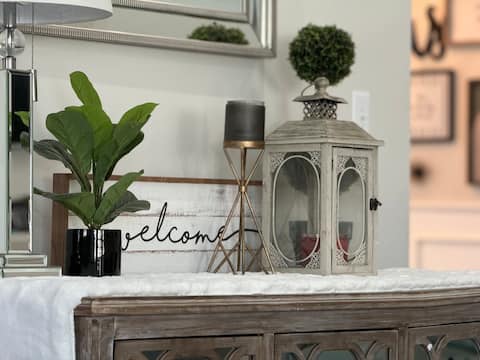 Clean home with cozy patio