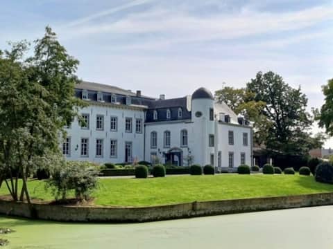 Castle wing with heated indoor pool (9 people)