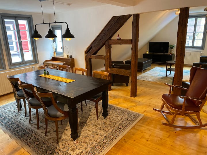 Historic truss with market square view Apartments for Rent in