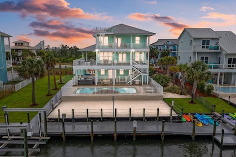 Heated Pool w/Hot tub, Pickleball, Beach, and Dock