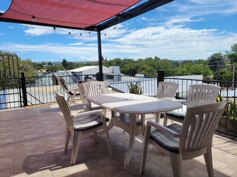 Mina Clavero, downtown, garage, pool, air conditioning