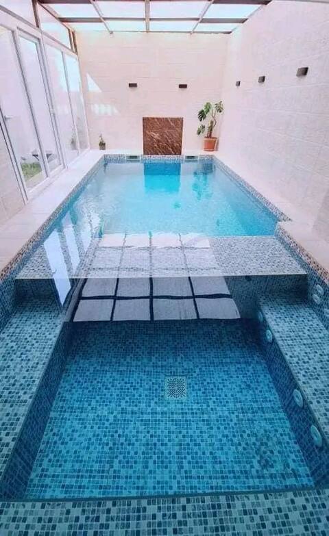 heated swimming pool