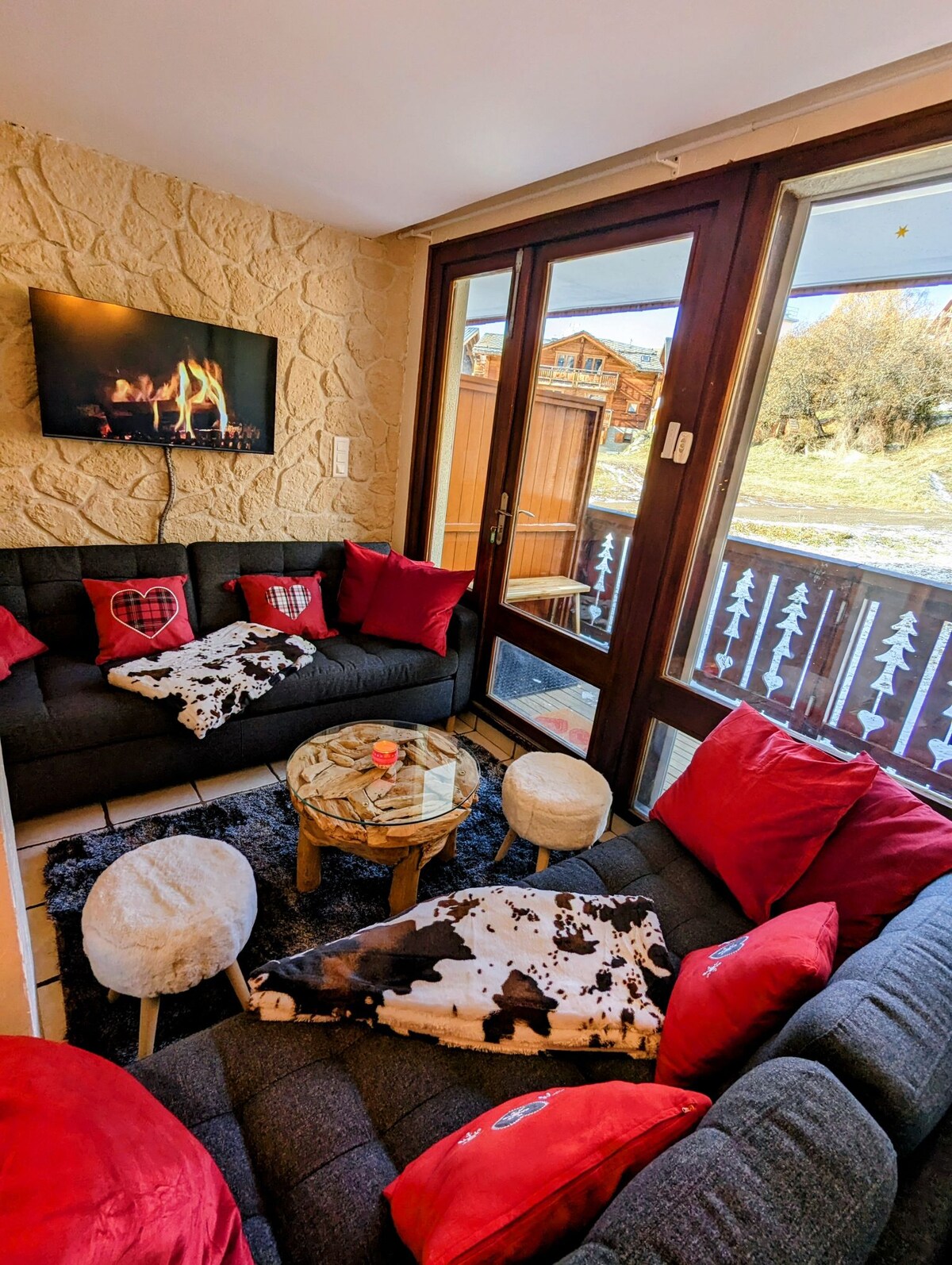 Propriété Airbnb réussie: Cozy 70 m2 apartment for 6-7 people on the slopes! à Huez