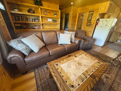 Top Airbnb: 2BR/1BA Cabin/Trout Pond on Main St., Dog's Ok in Greer