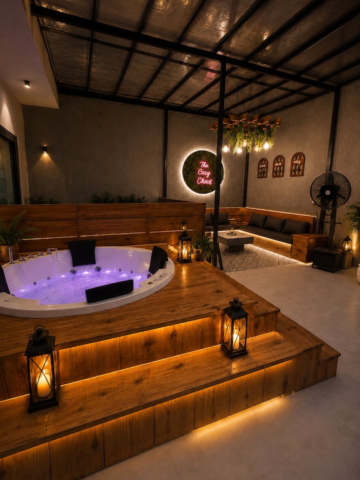 "The Cozy Chaos"|Private Jacuzzi & Terrace Retreat