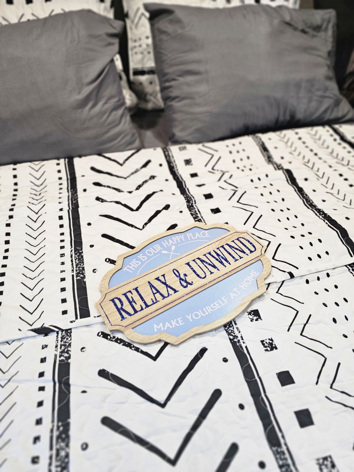 Master bed. Queen, sleeps two adults