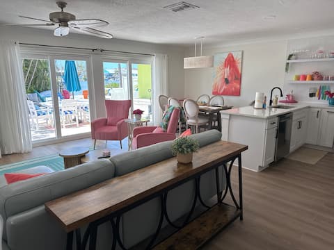 Popular Airbnb listing: The Flamingo Waterfront Bungalow in Madeira Beach