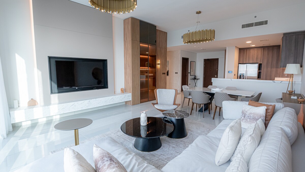 Annonce Airbnb populaire: Brand New 3BR | Palm & Sea View in Avani + Palm à Al Sufouh Second