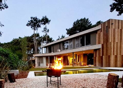 Modern beach house.