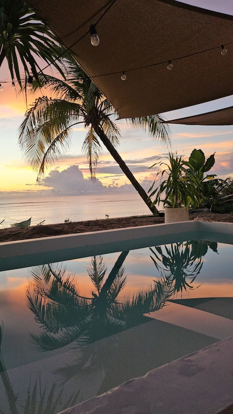 Eco-friendly Beachfront 2BR w/ pool & near surf!