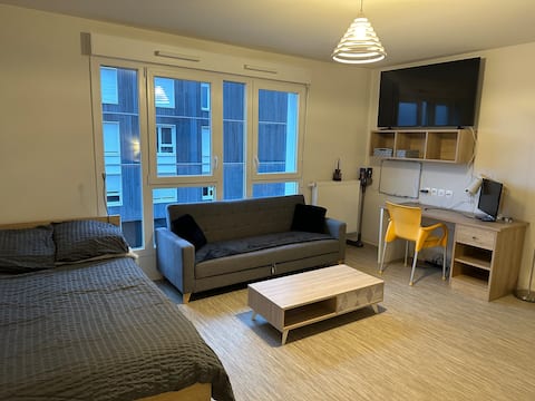 Furnished studio 31 m2, 5 min Lux
