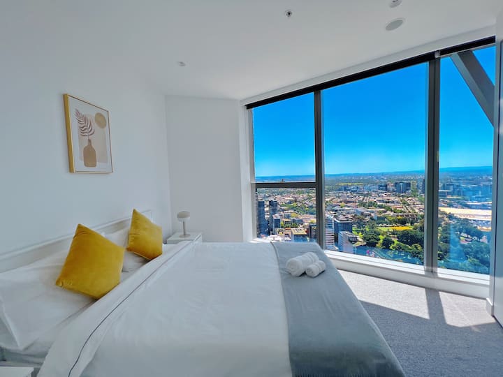 Vista deslumbrante do quarto 2. 
Cama Queen Size