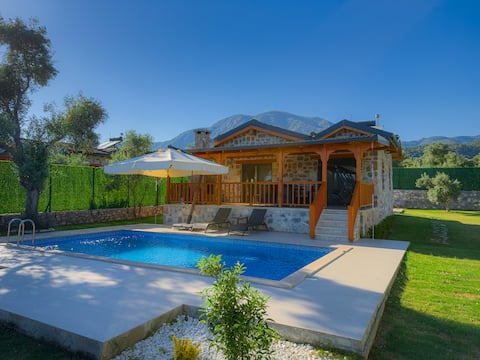 Luxury Stone Villa with Large Pool for 6 People