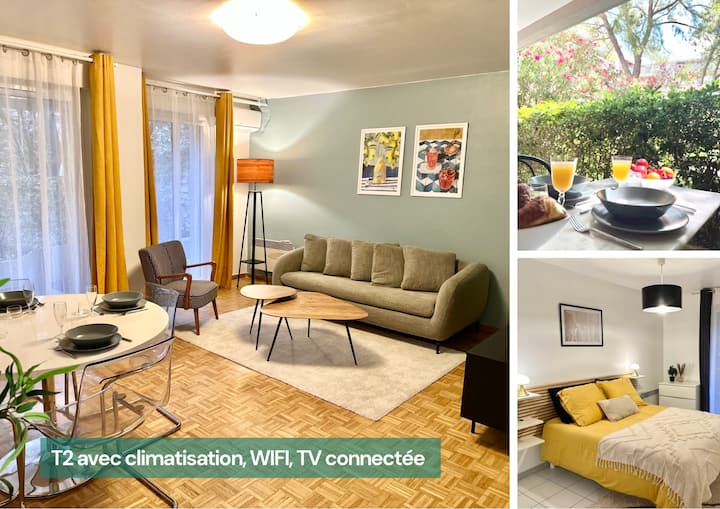 T2 Intra Muros, Terrasse & Wifi - Avignon