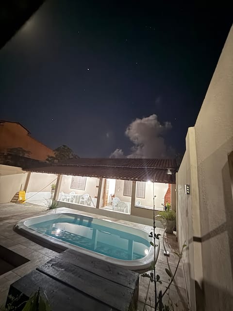 Swimming pool, Air-conditioning, barbecue grill, O Ninho do Sabiá"