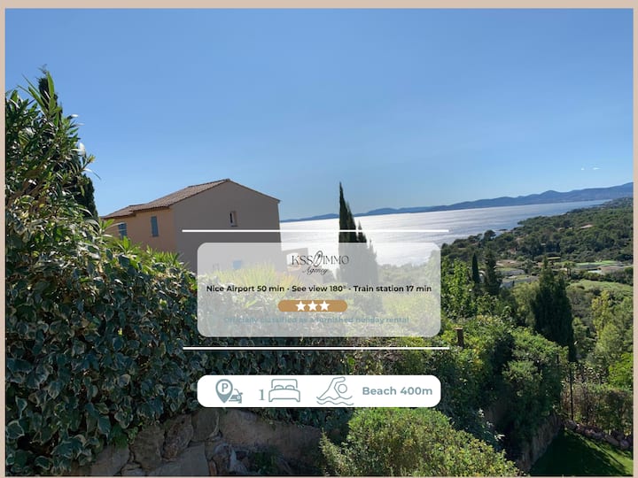 Joli 43m² | Vue Mer | Piscine | Parking - Costa Azul